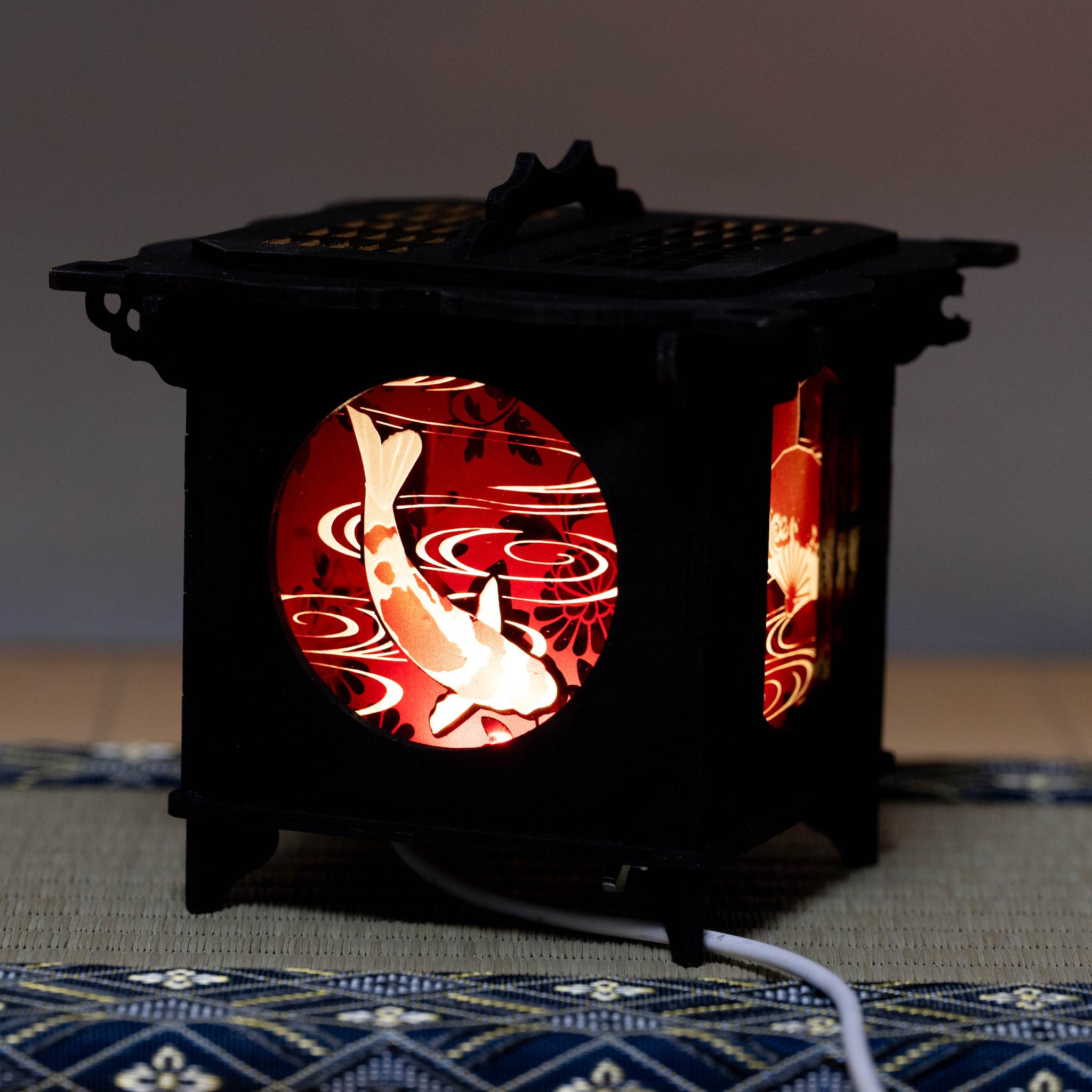 ミニ行灯「鯉」