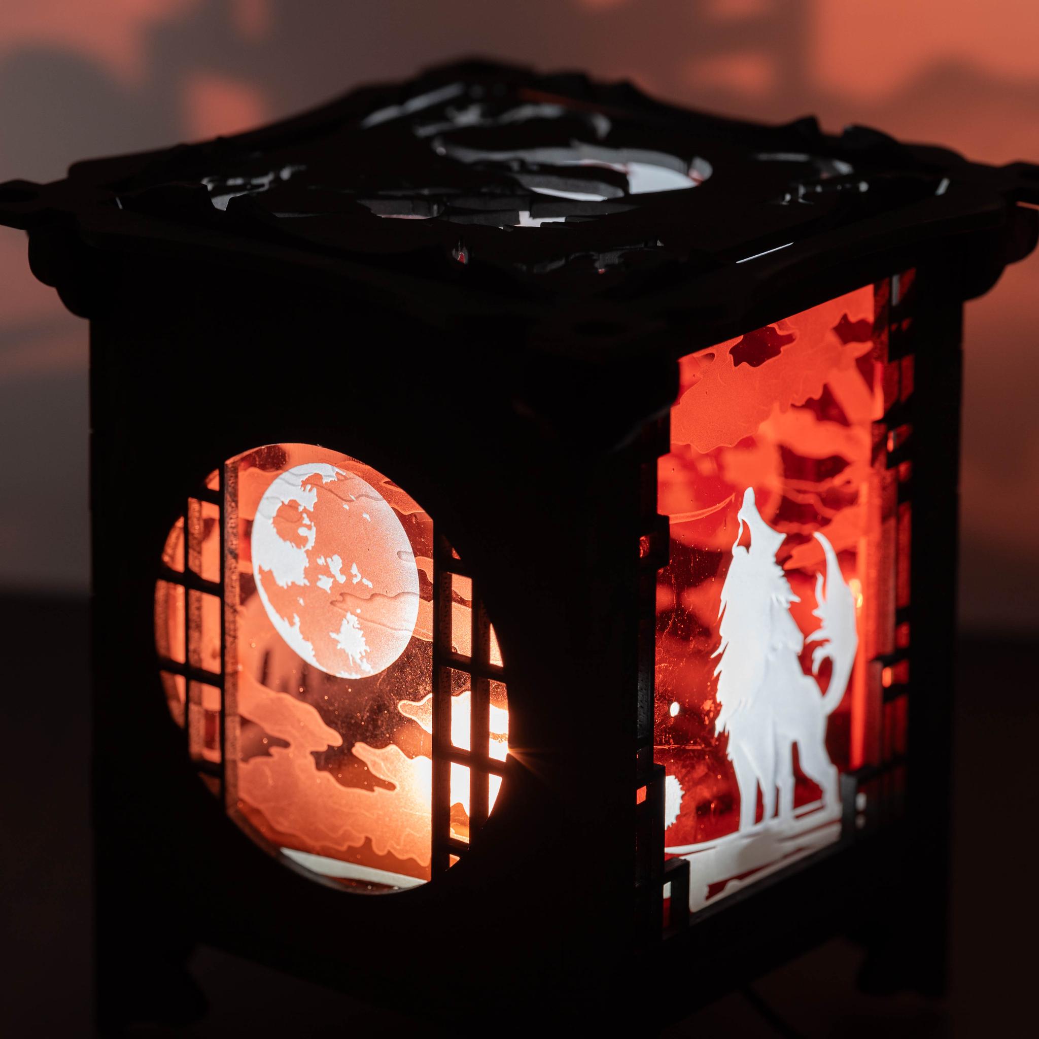 光と影のランプ「紅月」 | 2枚目