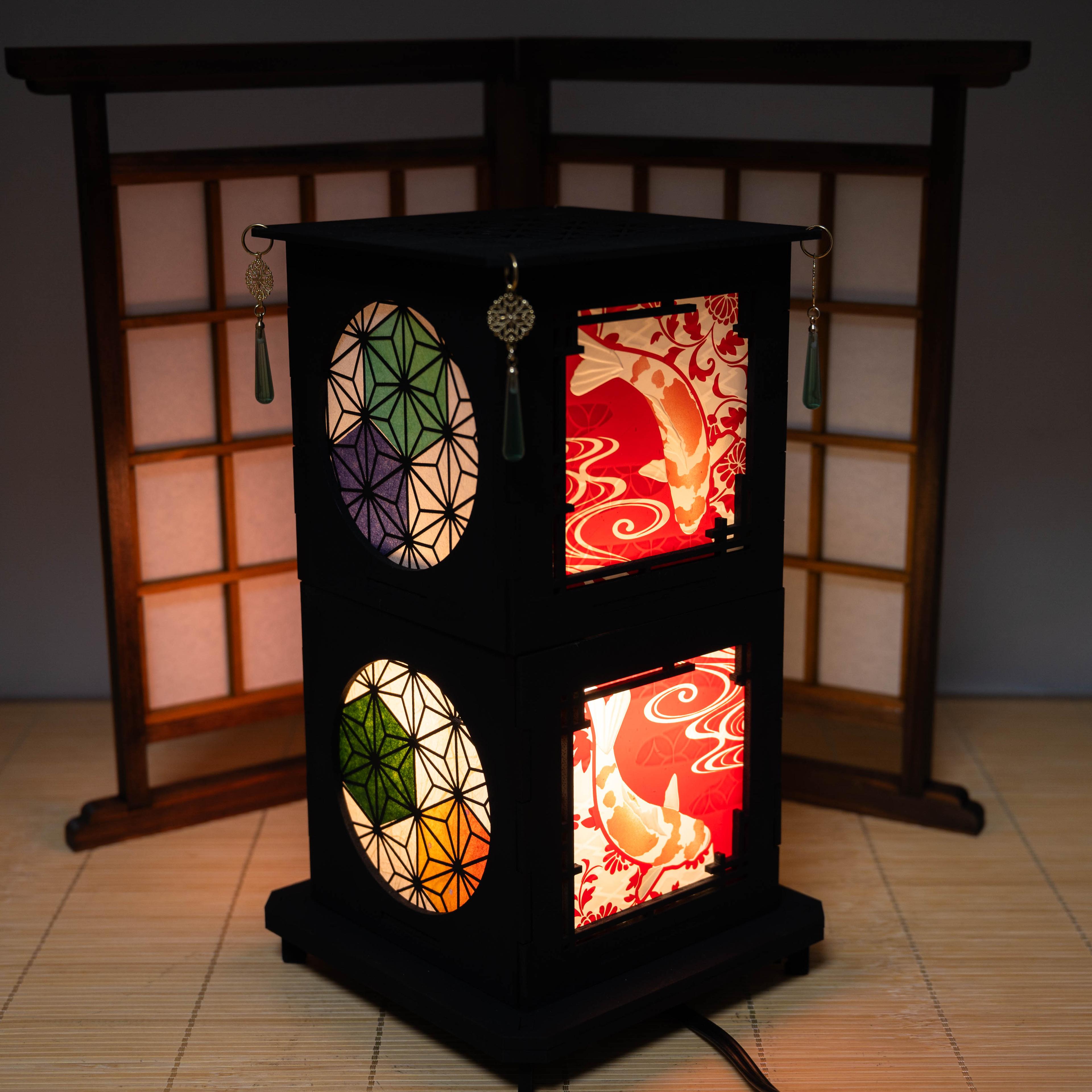 鯉の弐段行灯