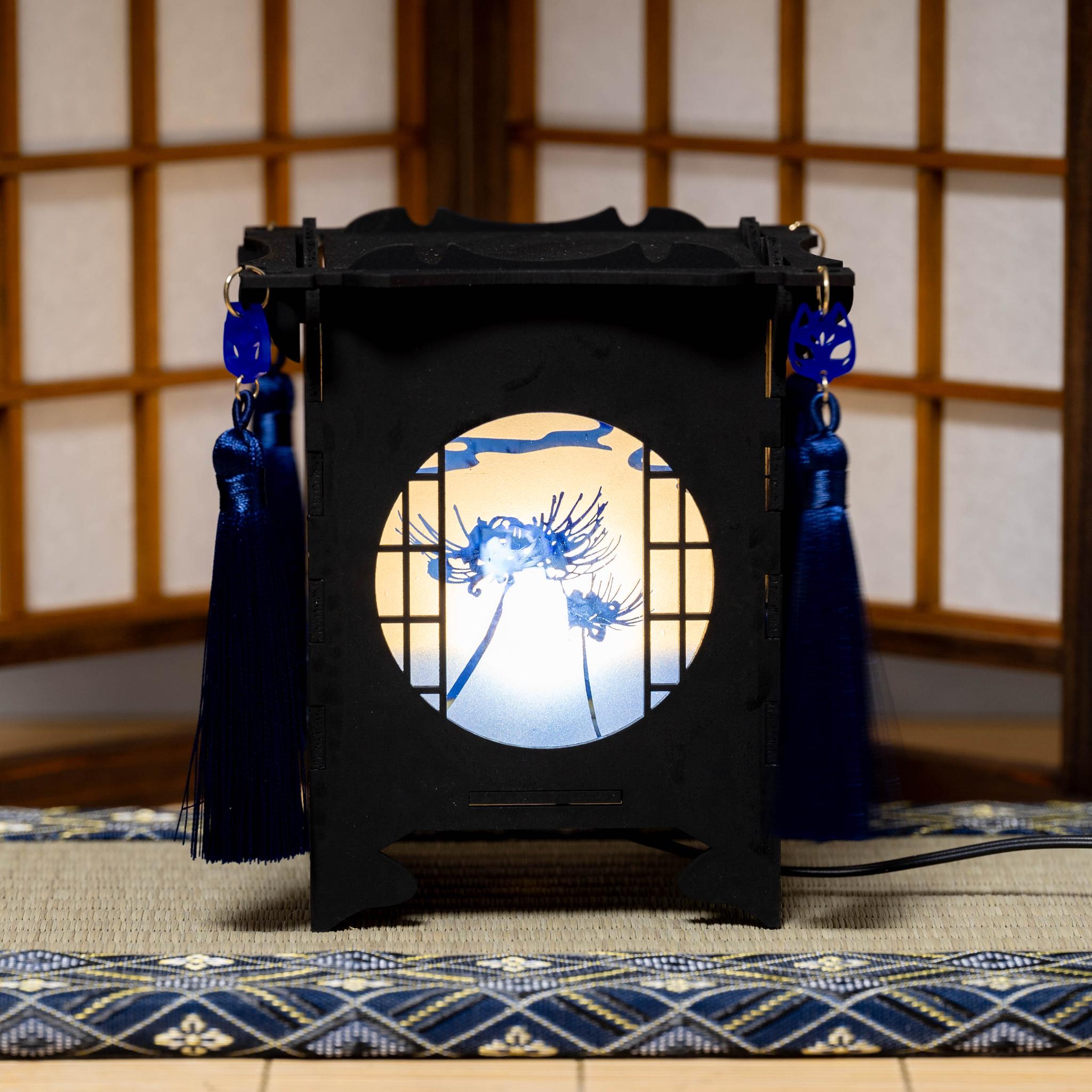 狐の行灯（青） | 4枚目